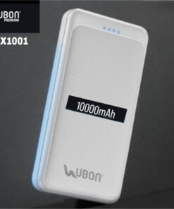 UBON PB-X1001 Power Slice 10000mAh True Capacity Power Bank (15W Fast Charging, Dual USB Output, Type-C + V8 Input