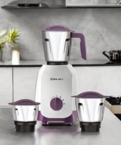 Bajaj Ninja Series Elegance Purple 500W Powerful Mixer Grender Titan Motor 3 Jar 2 year Warranty