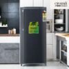 Tata Croma 185 Litres 2 Star Direct Cool Single Door Refrigerator (Criss Cross Metallic Grey) 2 year Warranty