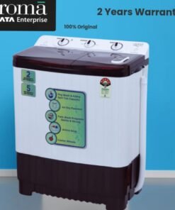 Tata Croma 7 Kg 5 Star Semi Automatic Washing Machine | Burgundy | Built-in Soak Function 2 year Warranty
