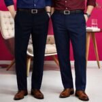 DK Shopzon’s Navy Blue or Black color formal pants For Men's Combo Pack